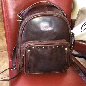 Genuine leather backpack